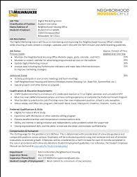 digital marketing intern job description