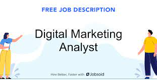 digital marketing analyst job description